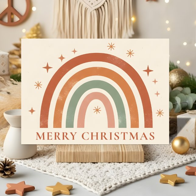 Navidad Arcoíris Boho Minimalista (Subido por el creador)