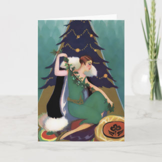 Navidad Art Deco, Pascaline en Verde azulado, Oro