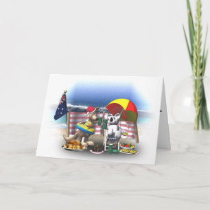 Navidad australiano en la playa