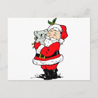 Navidad australiano lindo Santa con la koala