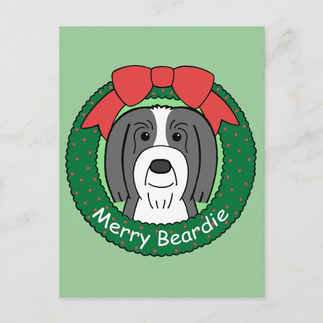 Navidad barbudo del collie (Anverso)