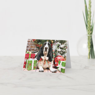 Navidad - Basset Hound - jazmín