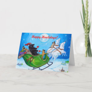 Navidad belga Notecard del perro pastor de