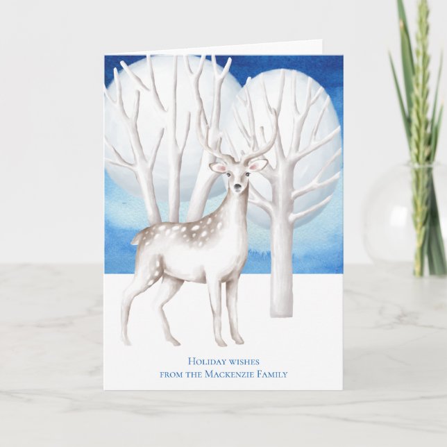 Navidad Bosque Lunar Ciervo (Anverso)