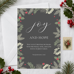 Navidad Botánica Cristiana de Alegría y Esperanza