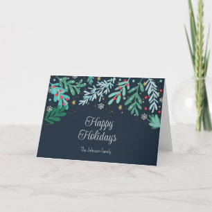 Navidad Botánica Dibujada a Mano