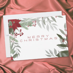 Navidad Botánica Moderna Verdor Festivo