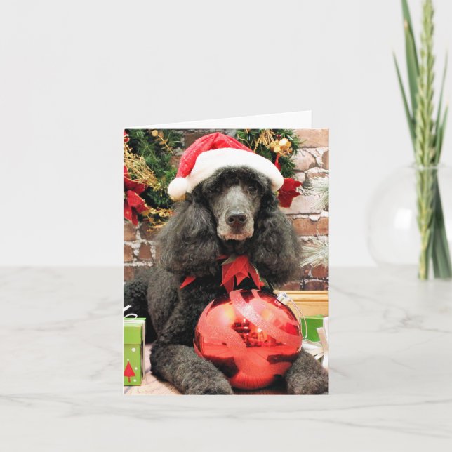 Navidad - caniche - lirio (Anverso)