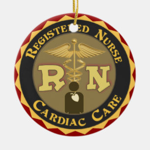NAVIDAD CARDIACA DEL ORNAMENTO DE LA ENFERMERA