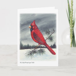 Navidad cardinal del pájaro