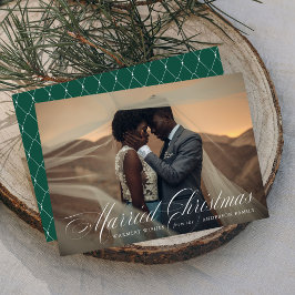 Navidad Casados | Tarjeta de Foto de Vacaciones Ve