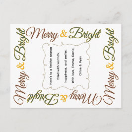 Navidad Clásica Retro Festiva Merry & Bright