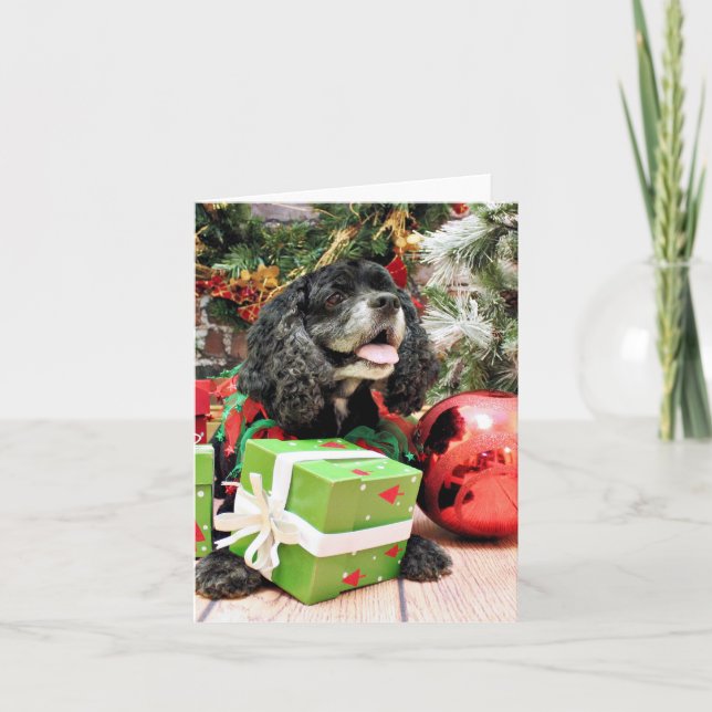 Navidad - cocker spaniel - Marshall (Anverso)