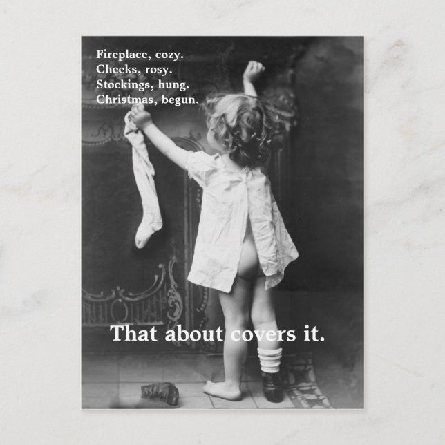 Navidad comenzado - postal (Anverso)