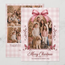 Navidad con Arco de Cinta de Borgoña y Múltiples F