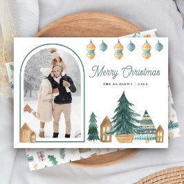 Navidad con foto de arco tradicional nórdico lindo