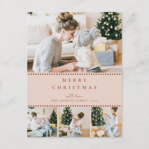 Navidad con Foto Multi Blush Moderna