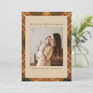 Navidad con foto personalizada a cuadros