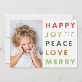 Navidad con Foto y Tipografía Moderna y Negrita