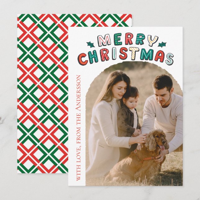 Navidad con Fotos Modernas (Anverso / Reverso)