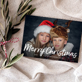 Navidad con guión | Verde con foto