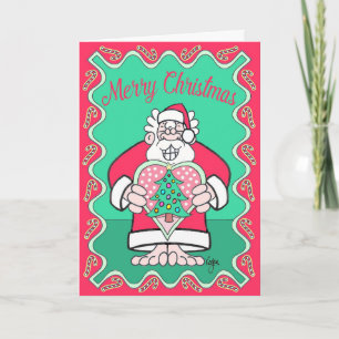 NAVIDAD CON la tarjeta de Navidad del "CORAZÓN"