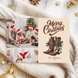 Navidad con lazo y botas del Oeste 2 Foto