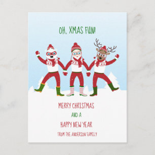 Navidad con Santa Claus, Rudolph, Oso Polar