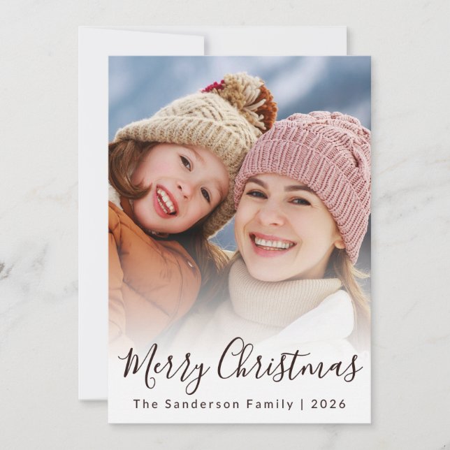 Navidad con Superposición de Texto de Foto Persona (Anverso)