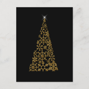Navidad contemporánea negra y dorada