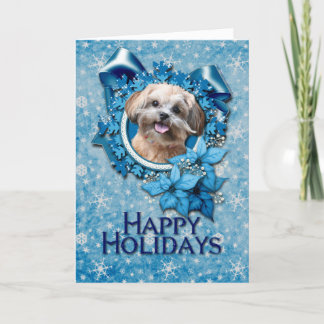 Navidad - copo de nieve azul - ShihPoo - Maggie