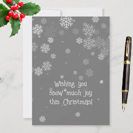 Navidad Copos de Nieve Grises