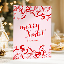 Navidad Coqueta Rosa Rojo Femenina
