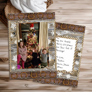 Navidad Country y Western con Foto Personalizada 