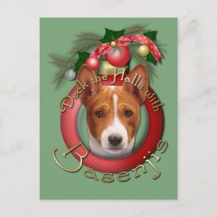 Navidad - cubierta los pasillos - Basenjis