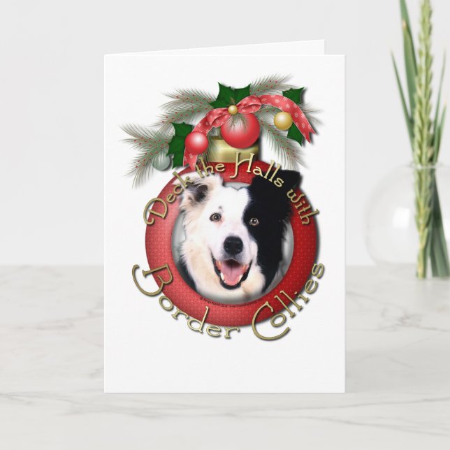 Navidad - cubierta los pasillos - borderes collies (Anverso)