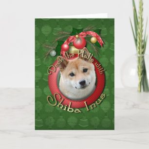 Navidad - cubierta los pasillos - Shiba Inu