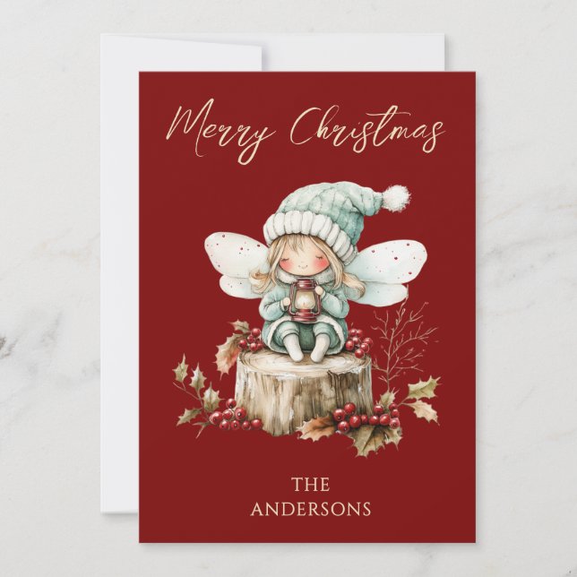 Navidad Cute Forestcore Hada Fiesta  (Anverso)