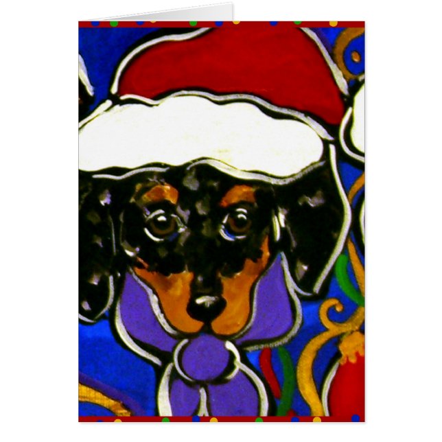 Navidad Dapple Doxie (Frente)