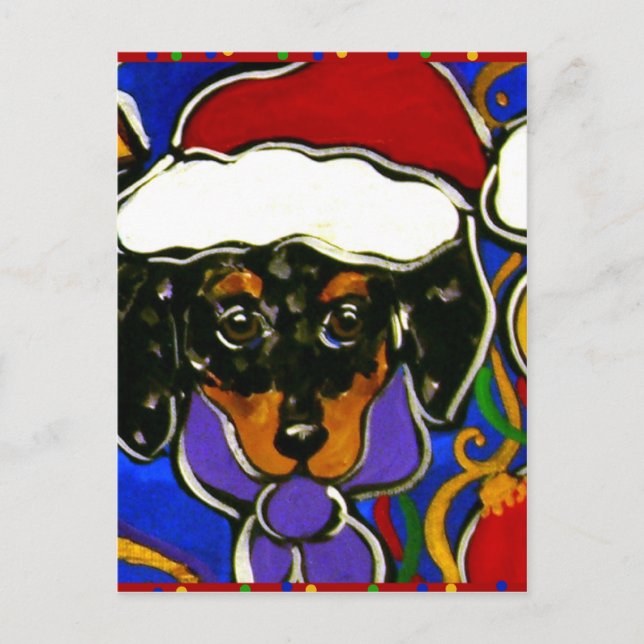 Navidad Dapple Doxie (Anverso)