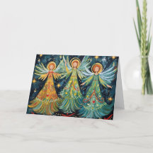 Navidad de Ángeles Santos Coloridos