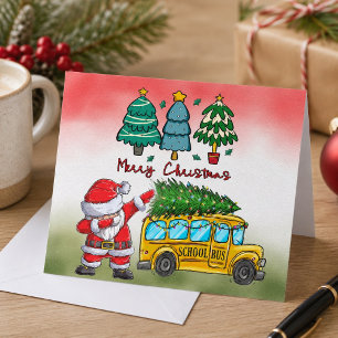 Navidad de Autobús Escolar para Conductor
