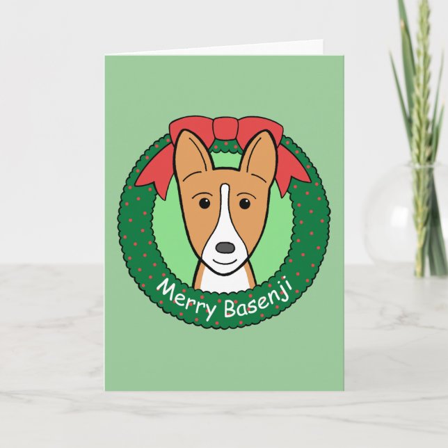 Navidad de Basenji (Anverso)