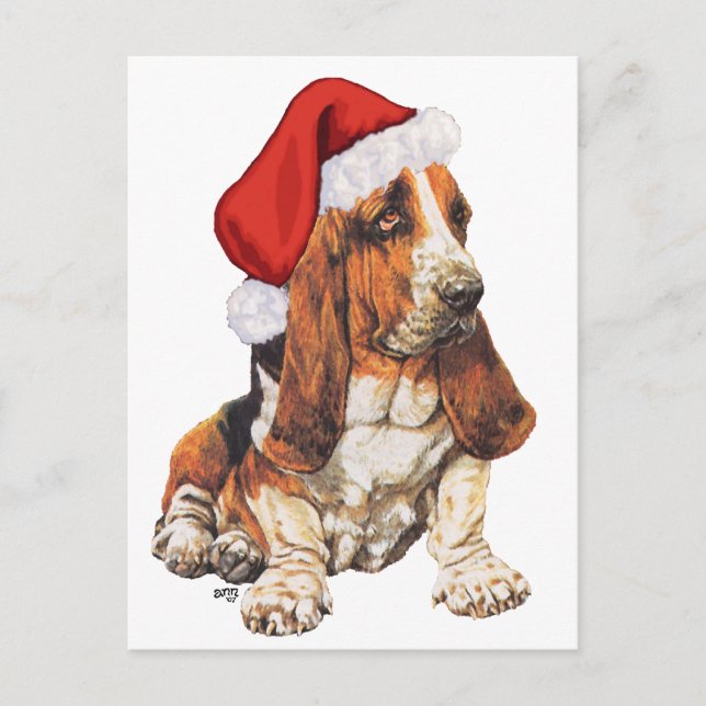 Navidad de Basset Hound (Anverso)