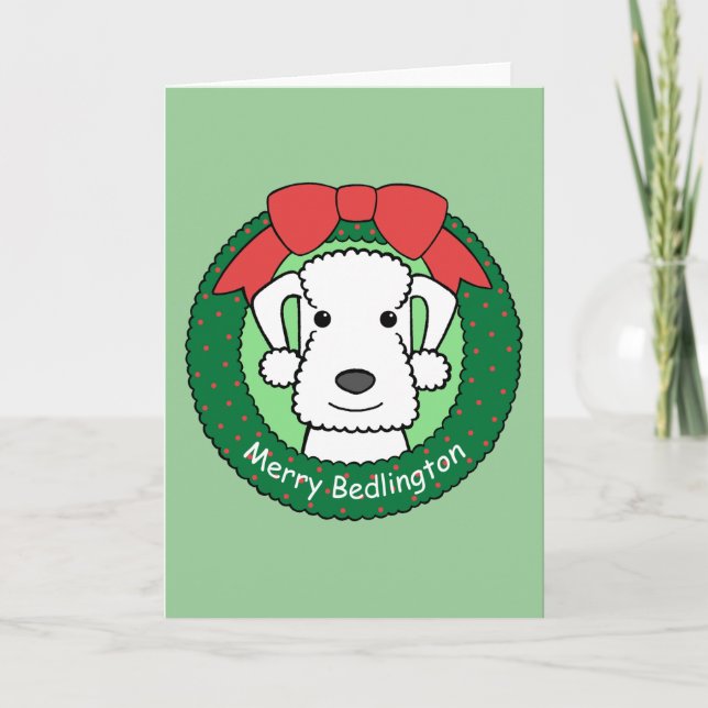Navidad de Bedlington Terrier (Anverso)