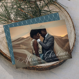 Navidad de Casados | Tarjeta de Foto de Vacaciones