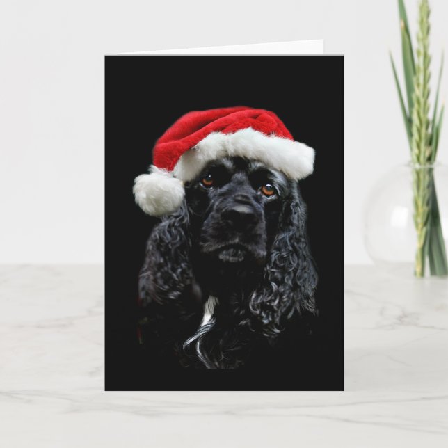 Navidad de cocker spaniel (Anverso)