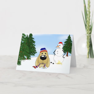 Navidad de cocker spaniel