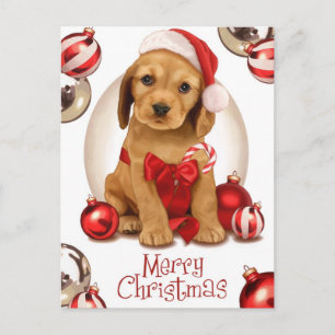 Navidad de cocker spaniel