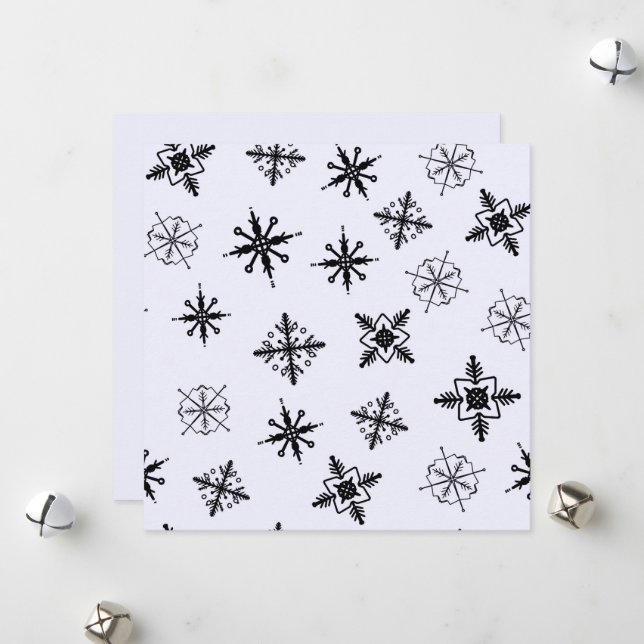 Navidad de Copos de Nieve Simples (Anverso/Reverso In Situ)